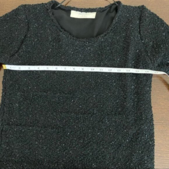 Zara Knit Women’s Two Layer Sequin Crew Neck Sweater Size Medium. - Picture 6 of 11